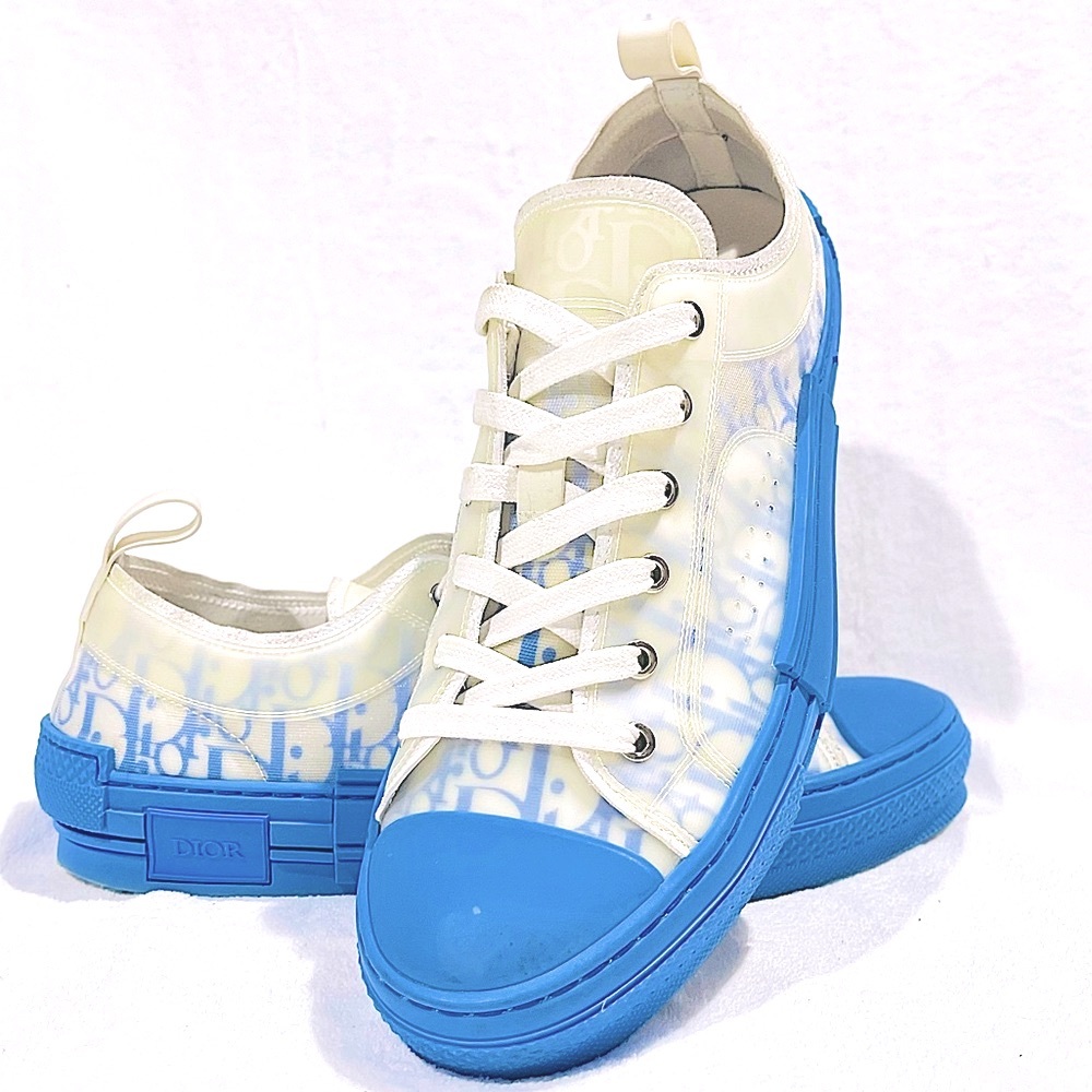 Men’s Dior B23 Low Top Blue Trainer Sneakers